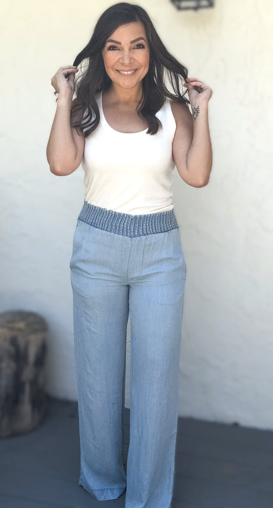 Shanna High Waisted Smocked Pants