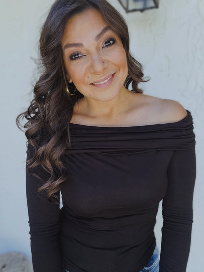 Skyla Off Shoulder Long Sleeve Top