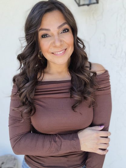 Skyla Off Shoulder Long Sleeve Top