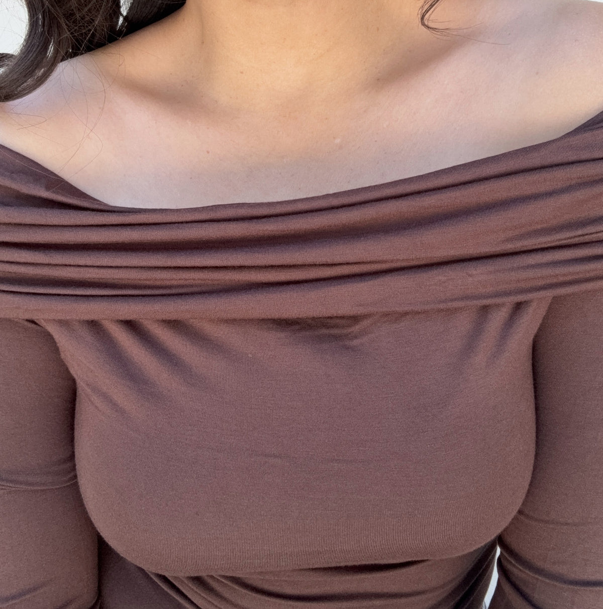 Skyla Off Shoulder Long Sleeve Top