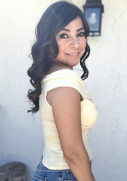 Trista Off The Shoulder Twist Front Top