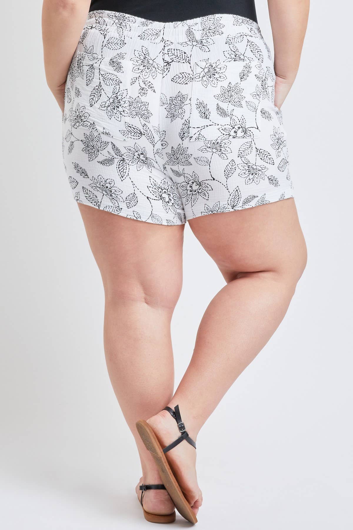 Vivica Double Gauze Shorts-Plus