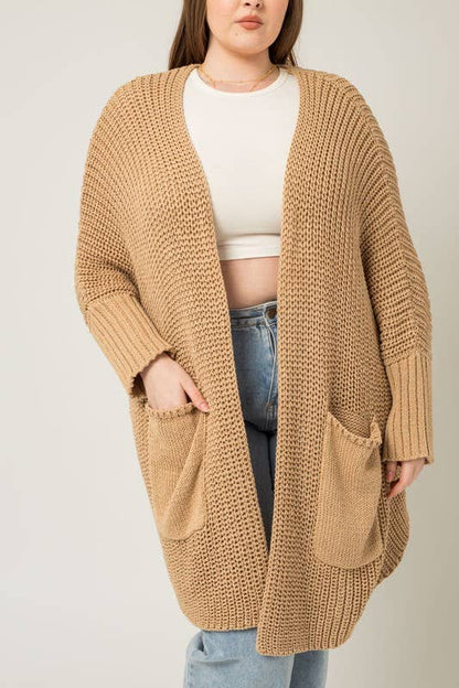 Tessa Slouchy Cardigan - Plus