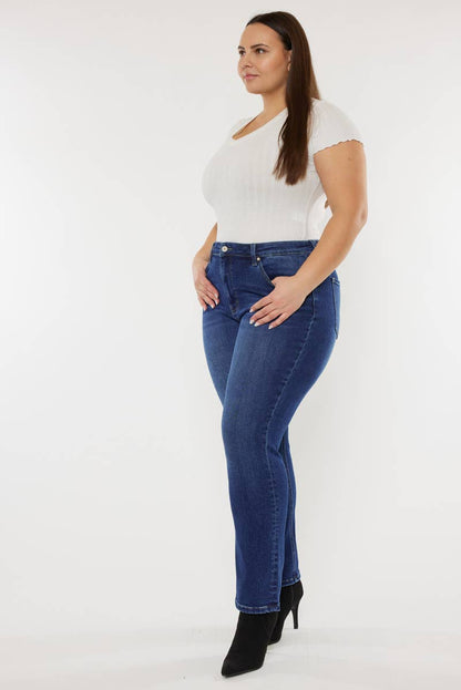 Kelsey High Rise Slim Straight Jeans - Plus